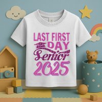 My Last First Day Senior Back To School 2025 Class Of 2025 Toddler T-Shirt