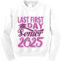 My Last First Day Senior Back To School 2025 Class Of 2025 Kids Sweatshirt