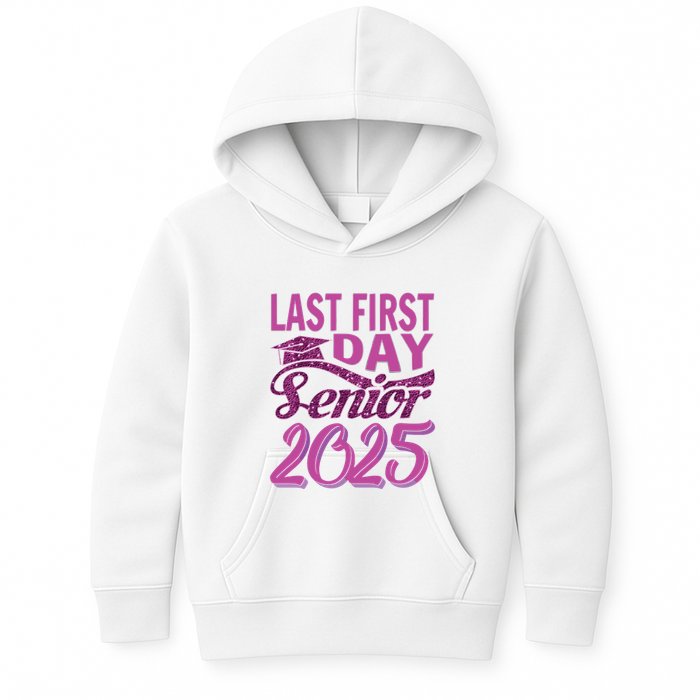 My Last First Day Senior Back To School 2025 Class Of 2025 Kids Hoodie