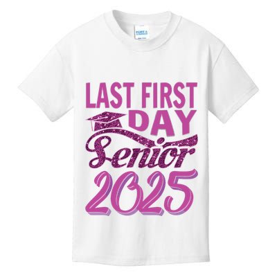 My Last First Day Senior Back To School 2025 Class Of 2025 Kids T-Shirt