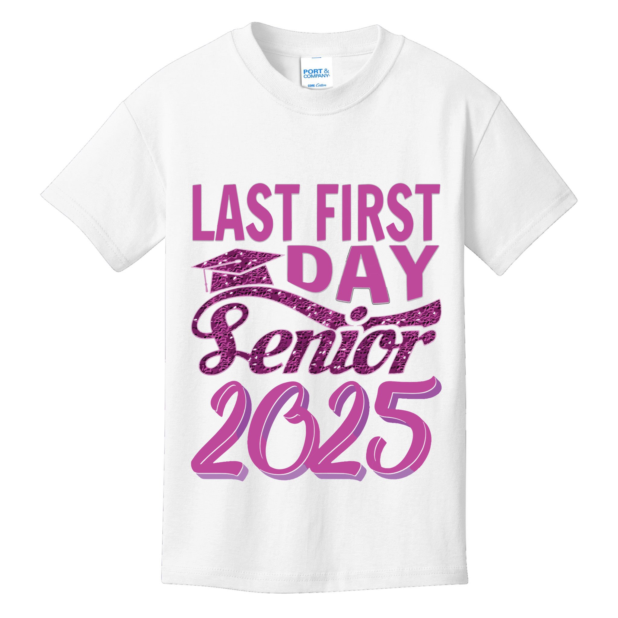 My Last First Day Senior Back To School 2025 Class Of 2025 Kids T-Shirt