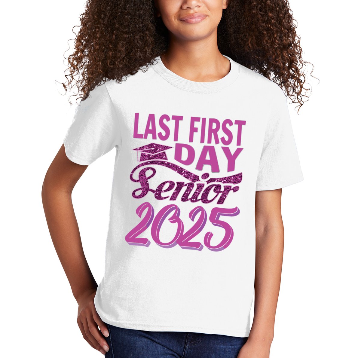 My Last First Day Senior Back To School 2025 Class Of 2025 Kids T-Shirt
