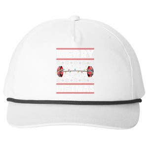 Merry Liftmas Funny Christmas Gym Workout Fitness Gift Snapback Five-Panel Rope Hat