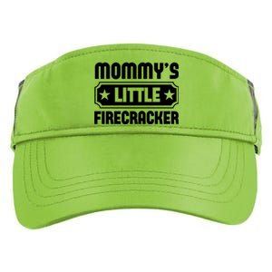 Mommys Little Firecracker Funny Mothers Day Funny Gift Adult Drive Performance Visor