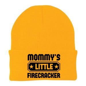 Mommys Little Firecracker Funny Mothers Day Funny Gift Knit Cap Winter Beanie