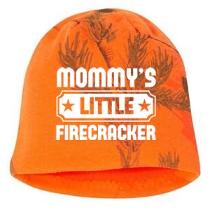 Mommys Little Firecracker Funny Mothers Day Funny Gift Kati - Camo Knit Beanie