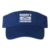 Mommys Little Firecracker Funny Mothers Day Funny Gift Valucap Bio-Washed Visor