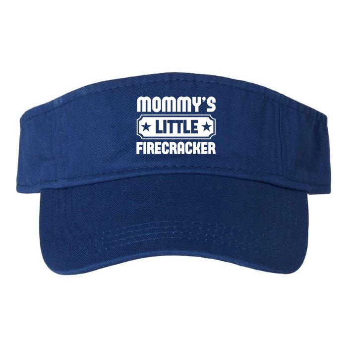 Mommys Little Firecracker Funny Mothers Day Funny Gift Valucap Bio-Washed Visor