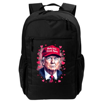 Make Love Great Again Funny Trump ValentineS Day 2025 Gift Backpack