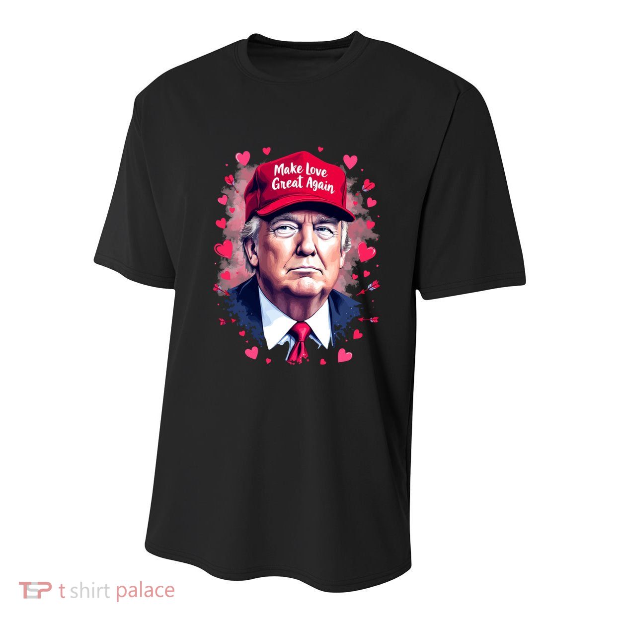 Make Love Great Again Funny Trump ValentineS Day 2025 Gift Youth Performance Sprint T-Shirt