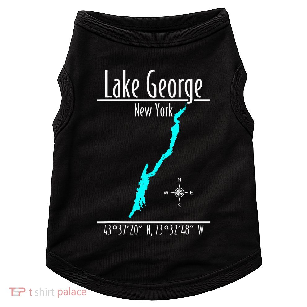 Modern Lake George New York Doggie Tank