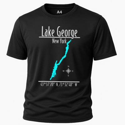 Modern Lake George New York Performance Shirt