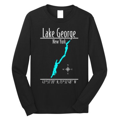 Modern Lake George New York Long Sleeve Shirt