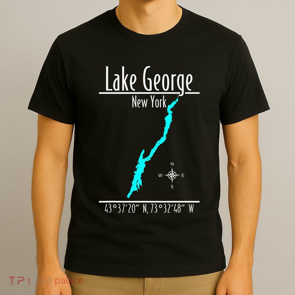 Modern Lake George New York T-Shirt