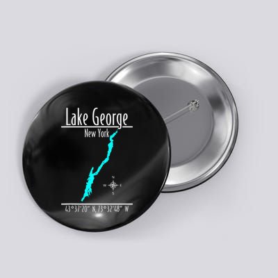Modern Lake George New York Button