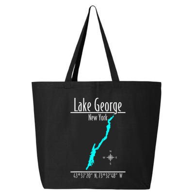 Modern Lake George New York 25L Jumbo Tote