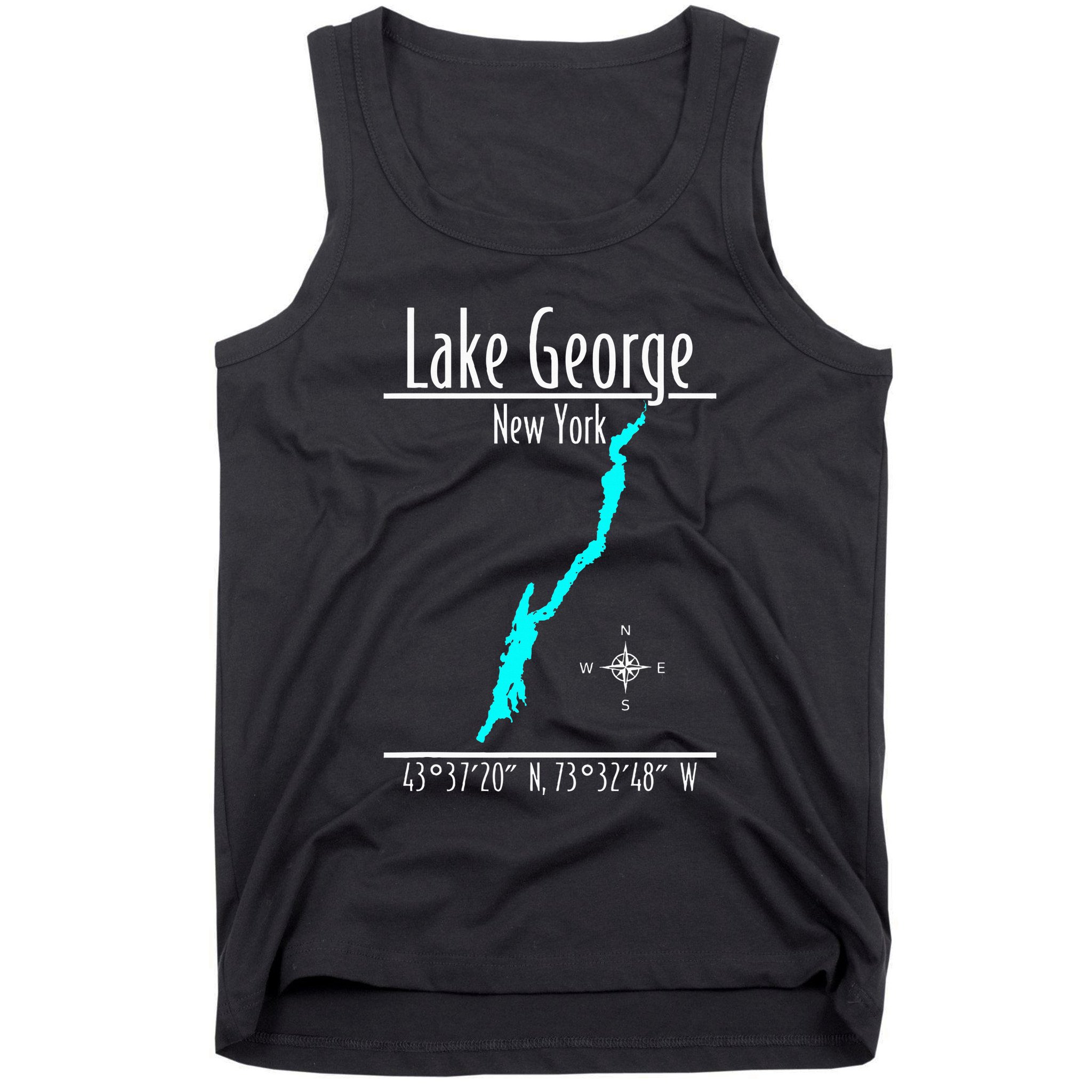 Modern Lake George New York Tank Top