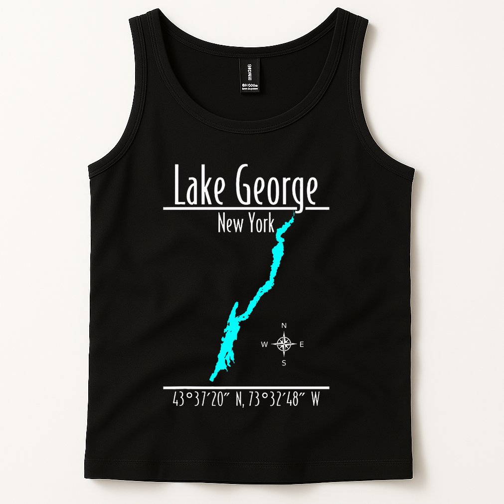Modern Lake George New York Tank Top