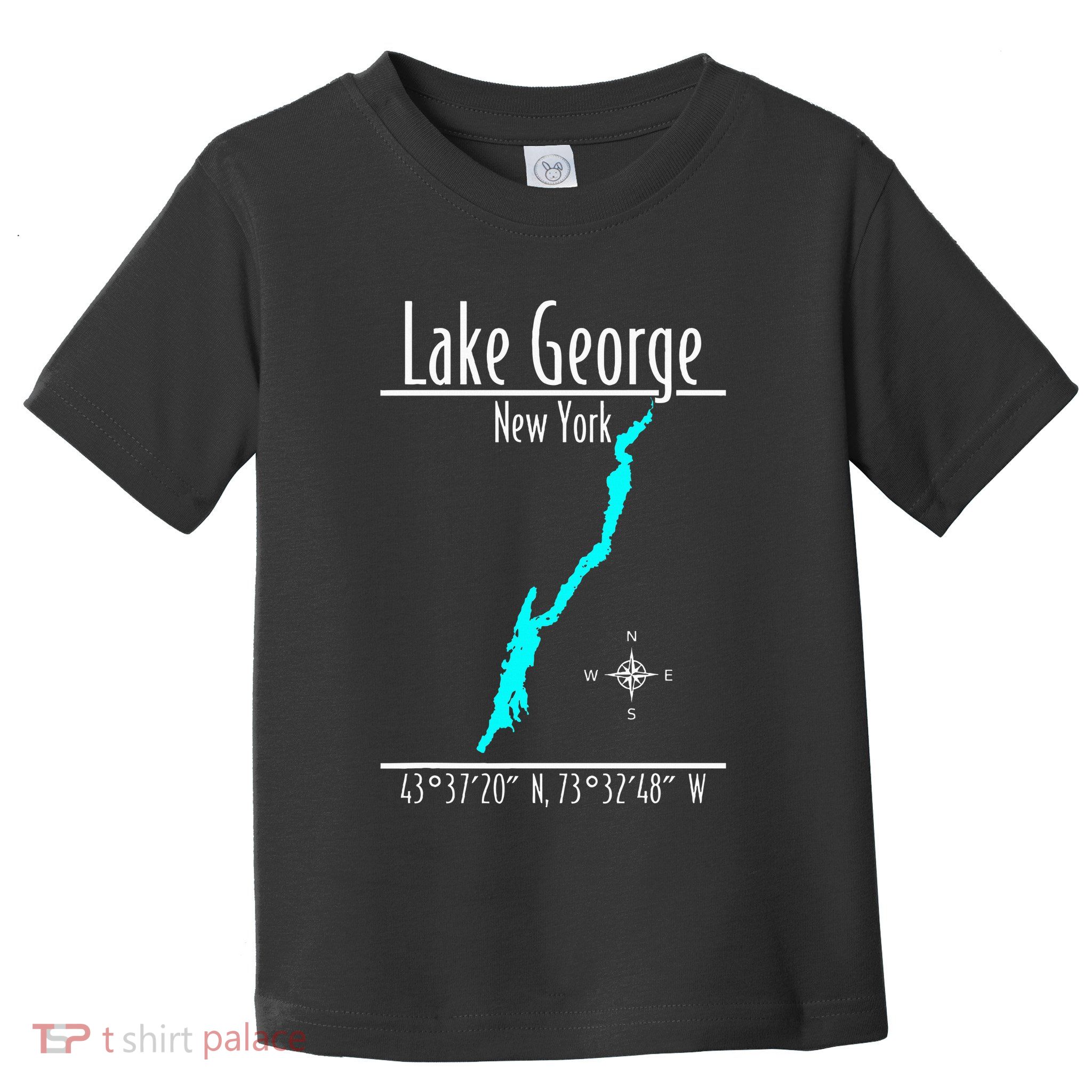 Modern Lake George New York Toddler T-Shirt