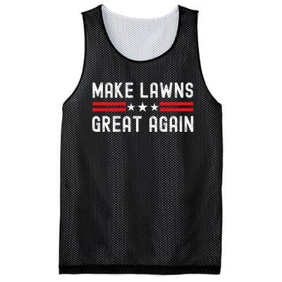 Make Lawns Great Again Funny Lawn Mower Dad Gardener Mesh Reversible Basketball Jersey Tank