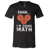 Math Lover Gym Weightlifting Funny Quote Workout Exercise V-Neck T-Shirt