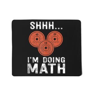 Math Lover Gym Weightlifting Funny Quote Workout Exercise Mousepad