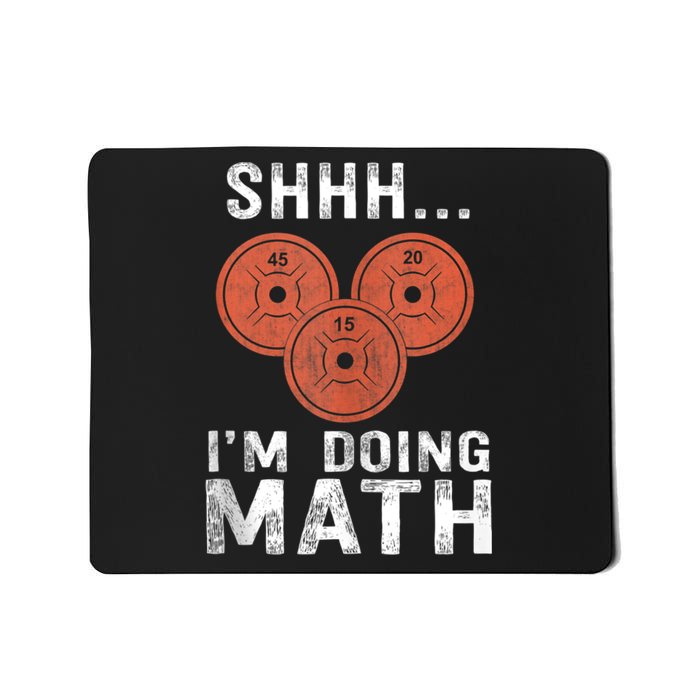 Math Lover Gym Weightlifting Funny Quote Workout Exercise Mousepad