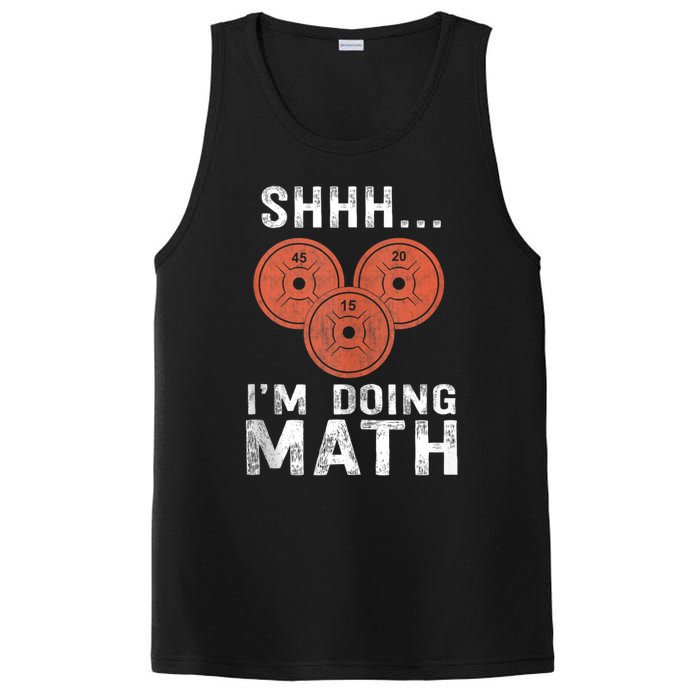 Math Lover Gym Weightlifting Funny Quote Workout Exercise PosiCharge Competitor Tank