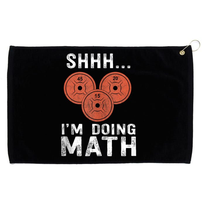 Math Lover Gym Weightlifting Funny Quote Workout Exercise Grommeted Golf Towel