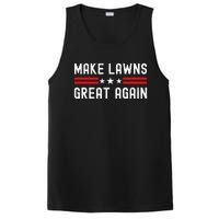 Make Lawns Great Again Funny Lawn Mower Dad Gardener PosiCharge Competitor Tank