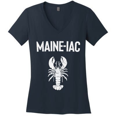 Maine Lobster Gift Lobster Fishing Trip Lobstering Fisherman Women's V-Neck T-Shirt