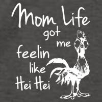 Mom Life Got Me Feelin Like Hei Hei Vector Backpack