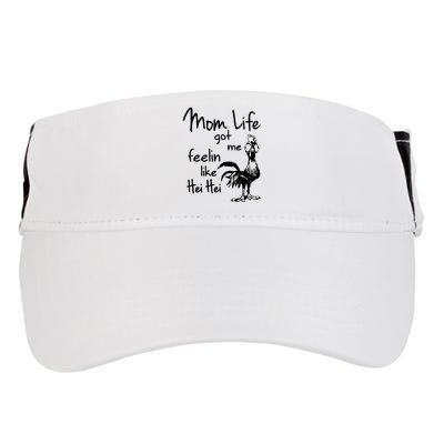 Mom Life Got Me Feelin Like Hei Hei Adult Drive Performance Visor