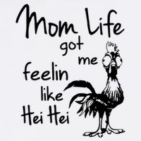 Mom Life Got Me Feelin Like Hei Hei 11oz C Handle Ceramic Mug