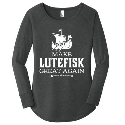 Make Lutefisk Great Again Women's Perfect Tri Tunic Long Sleeve Shirt