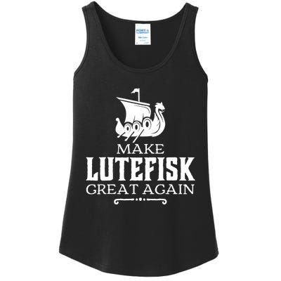 Make Lutefisk Great Again Ladies Essential Tank