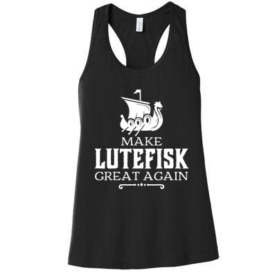 Make Lutefisk Great Again Women's Racerback Tank