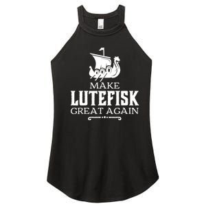 Make Lutefisk Great Again Women's Perfect Tri Rocker Tank