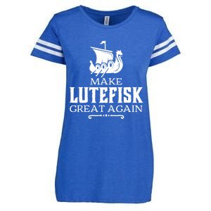 Make Lutefisk Great Again Enza Ladies Jersey Football T-Shirt