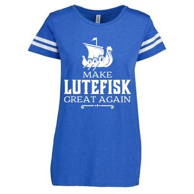 Make Lutefisk Great Again Enza Ladies Jersey Football T-Shirt