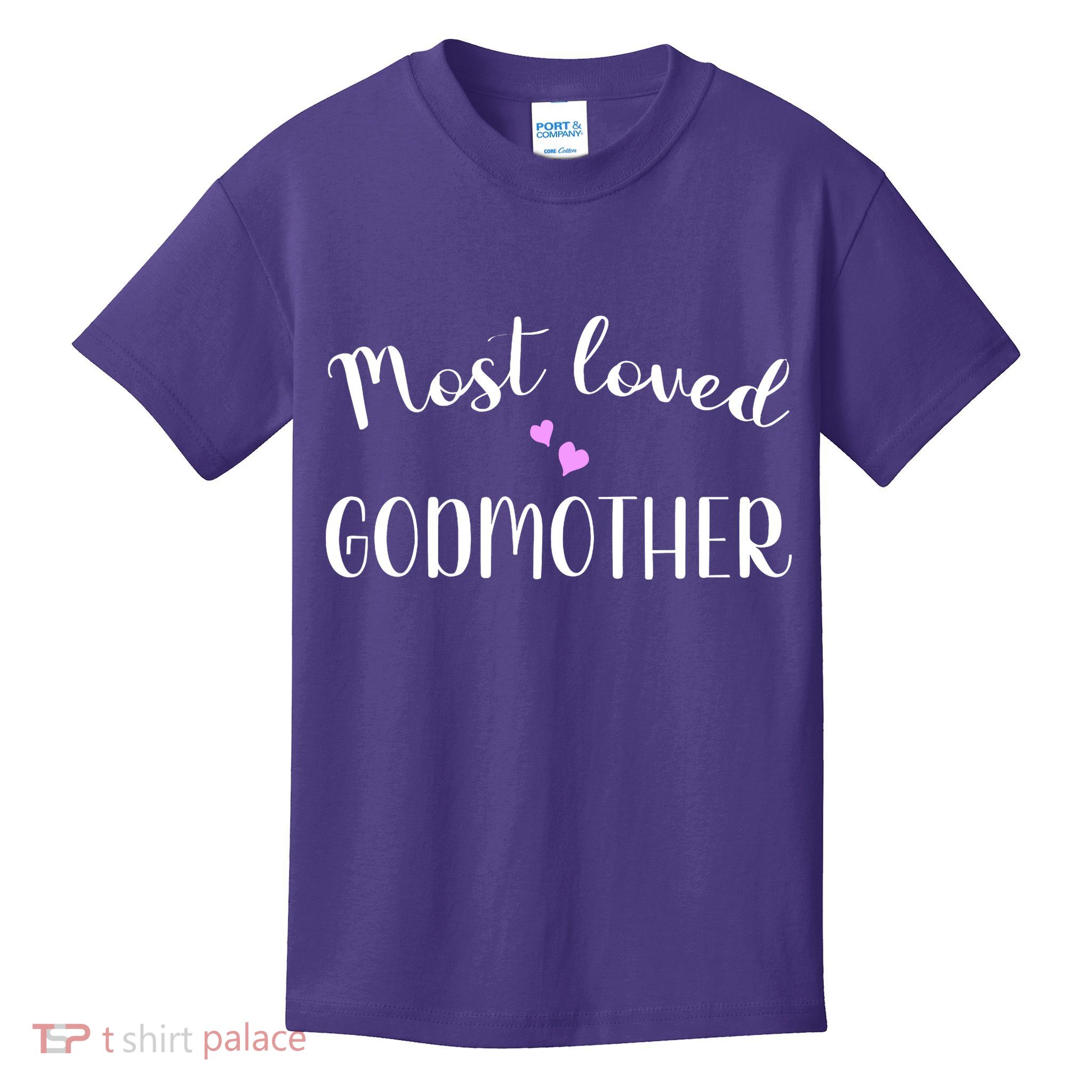 Most Loved Godmother Cute Hearts Kids T-Shirt