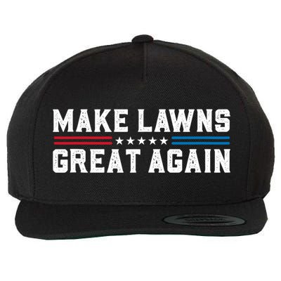 Make Lawns Great Again Wool Snapback Cap