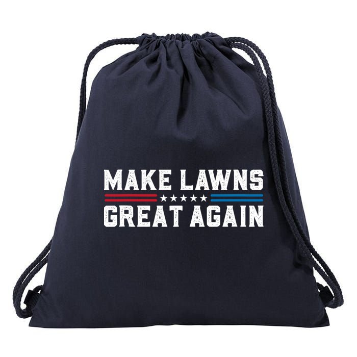 Make Lawns Great Again Drawstring Bag