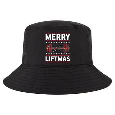 Merry Liftmas Gym Equipt Holiday Gift Ugly Christmas Cute Gift Cool Comfort Performance Bucket Hat