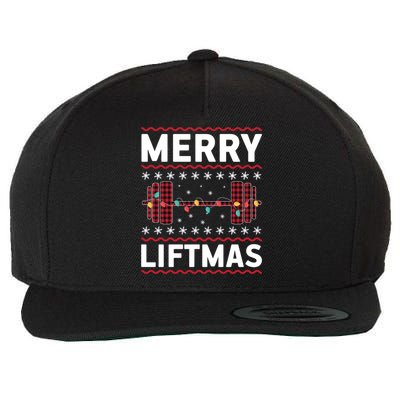 Merry Liftmas Gym Equipt Holiday Gift Ugly Christmas Cute Gift Wool Snapback Cap