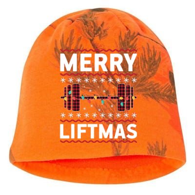 Merry Liftmas Gym Equipt Holiday Gift Ugly Christmas Cute Gift Kati - Camo Knit Beanie