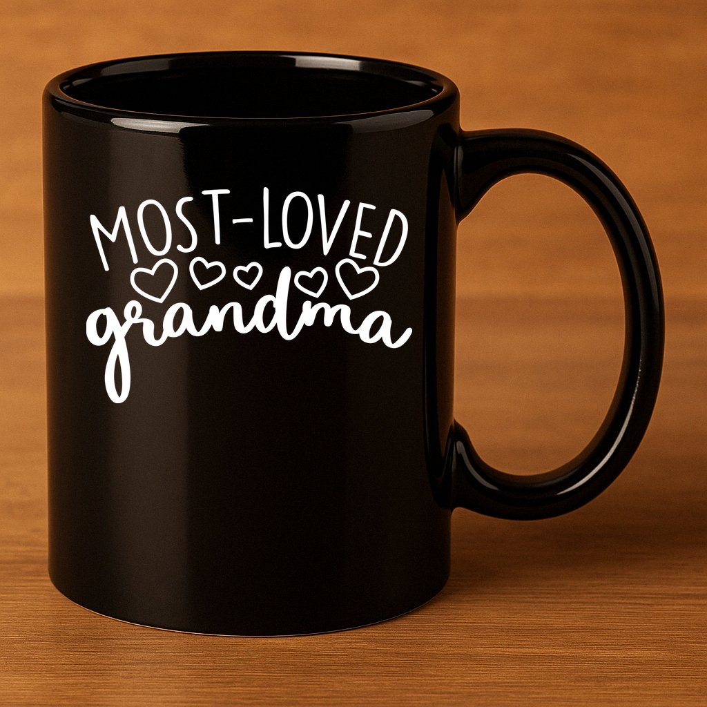 Most Loved Grandma 11oz C Handle Ceramic Mug