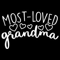 Most Loved Grandma Drawstring Bag