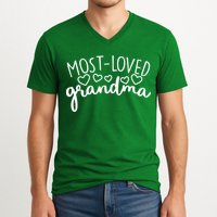 Most Loved Grandma V-Neck T-Shirt