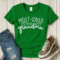 Most Loved Grandma Womens T-Shirt